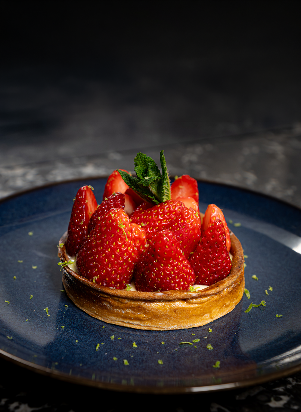 Tartelette aux fraises françaises